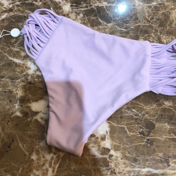 MIKOH Sunset Skinny String Bandeau Bikini NWT - Picture 5 of 5